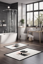 Mijölnir Juego de alfombrillas de baño CT-5265 Multicolor